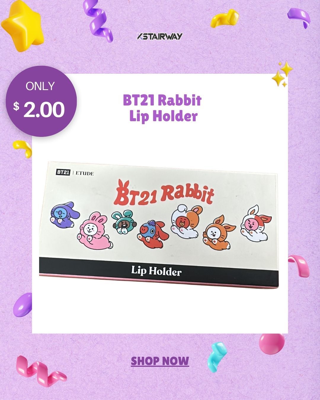 ETUDE | BT21 Rabbit Lip Holder