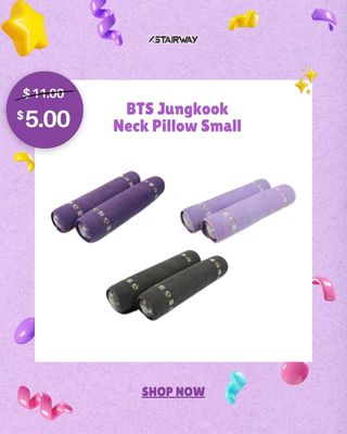 BTS Jungkook JK Neck Pillow