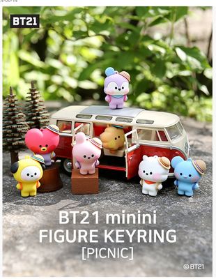 BT21 Minini Figure Keyring [ PICNIC ]