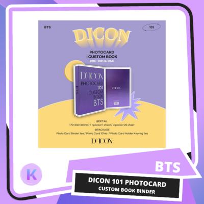 DICON x BTS / Seventeen / NCT 127: 101 Photocards - Custom Book Binder