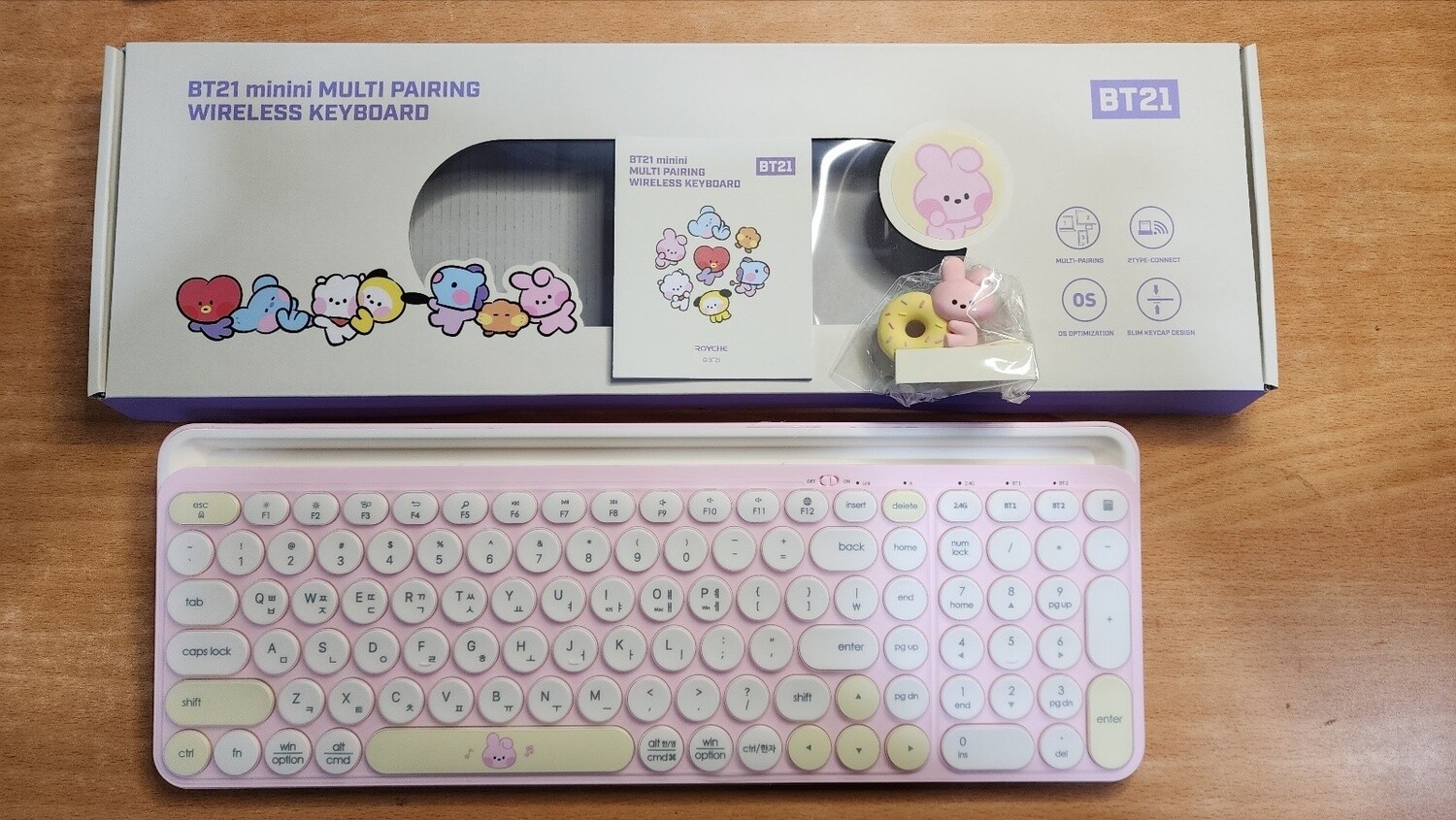BT21 MININI BLUETOOTH WIRELESS KEYBOARD, Choose Item: [BT21] KEYBOARD COOKY