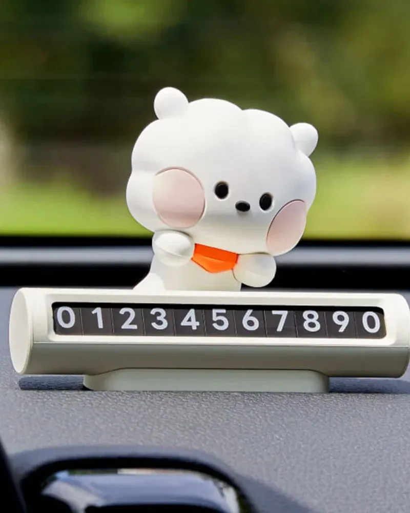 BT21 RJ Minini Car Figure Number Plate