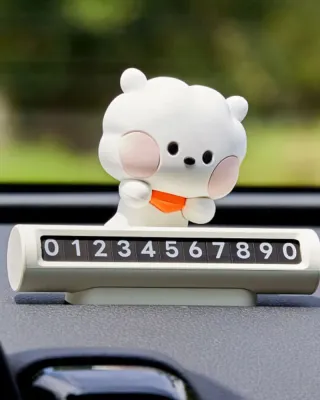 BT21 RJ Minini Car Figure Number Plate BT21 RJ Minini Car Figure Number Plate