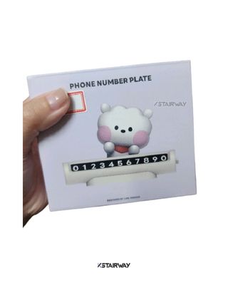 BT21 RJ Minini Car Figure Number Plate
