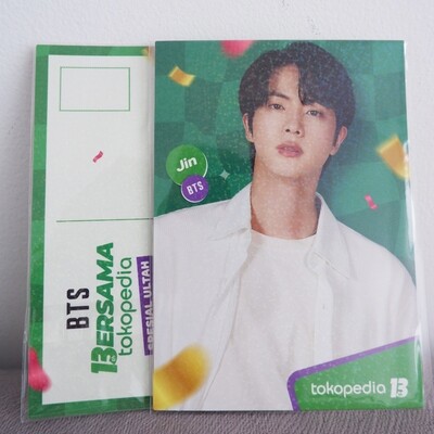 BTS x Tokopedia 13th Anniversary - Official Hologram Postcard