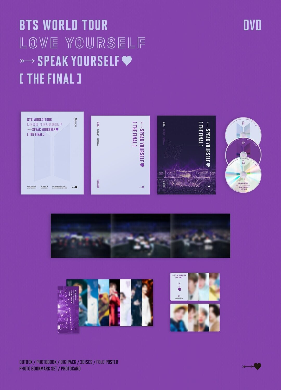 BTS WORLD TOUR ‘LOVE YOURSELF : SPEAK YOURSELF’ [THE FINAL], Choose Item: DVD