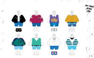 Straykids X Skzoo The Victory ( Choose Member ), Choose Item: Skzoo Plush Outfit Victory ver., Choose Skzoo / Member: Wolf Chan / Bang Chan