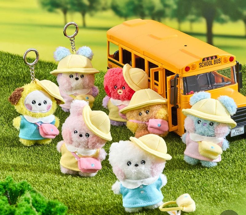 BT21 mini minini PLUSH KEYRING PICNIC MATE