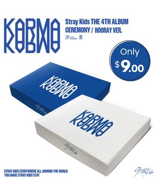 STRAY KIDS 4TH ALBUM "KARMA" CEREMONY VER. / HOORAY VER. (RANDOM - NO POB)