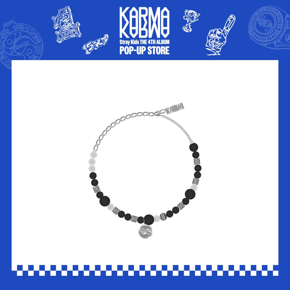 [1/2] STRAY KIDS 4TH ALBUM "KARMA" POP-UP STORE, Choose Item: YINYANG BRACELET - KARMA