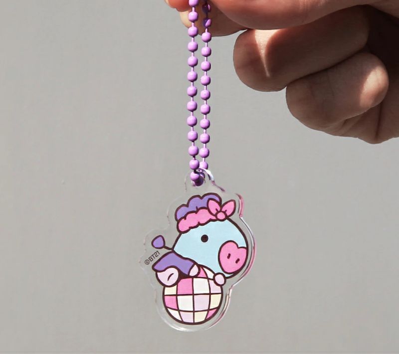 BT21 Acrylic Simple Keyring PARTY (Mang)