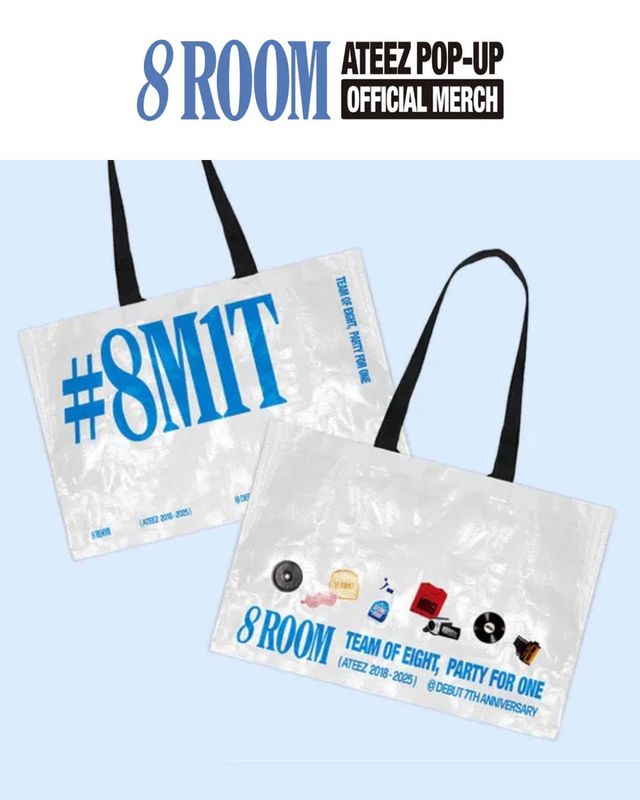 ATEEZ - Reusable Bag ['8ROOM' 7th Anniversary POP-UP Official MD]