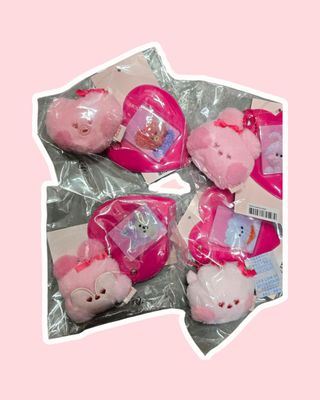 BT21 x SANFU Official Love Poem Plush ID Keyring