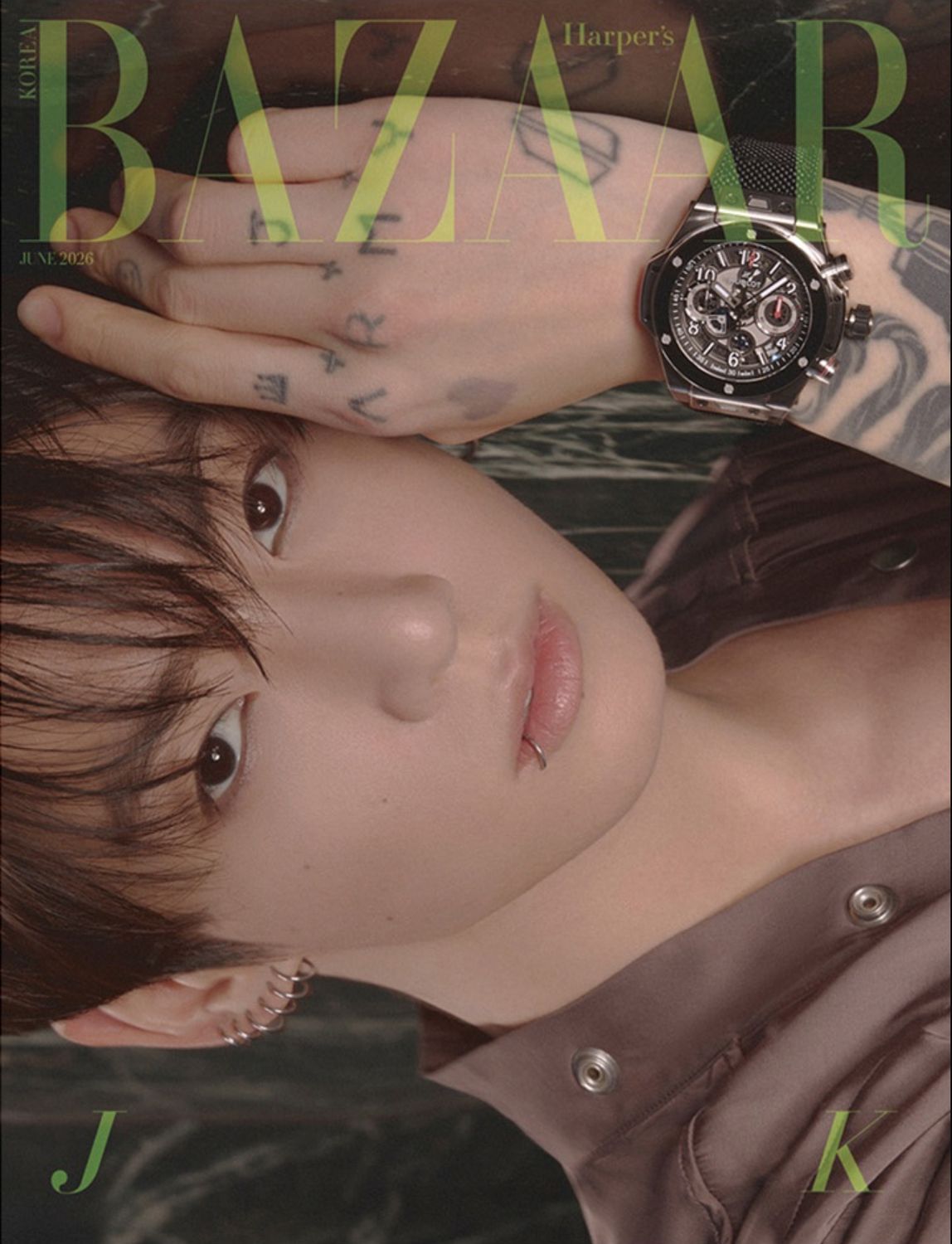 Jung Kook キャップ　二色　ジョングク　ポスター　ショッパー 4セット BTS Jung Kook Harper's BAZAAR (2026.06)