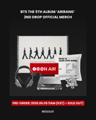 BTS The 5th Album ‘ARIRANG’ 2nd Drop Official Merch BTS The 5th Album ‘ARIRANG’ 2nd Drop Official Merch