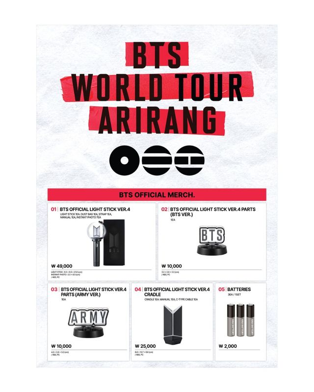 BTS WORLD TOUR ‘ARIRANG’ IN BUSAN POP-UP Official Merch BTS WORLD TOUR ‘ARIRANG’ IN BUSAN POP-UP Official Merch