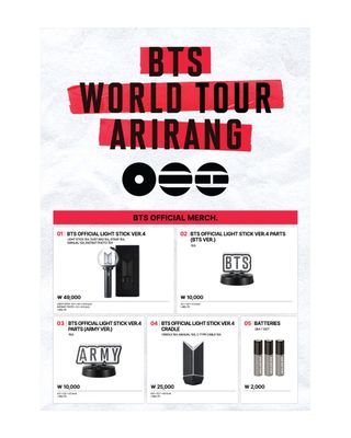 BTS WORLD TOUR ‘ARIRANG’ IN BUSAN POP-UP Official Merch