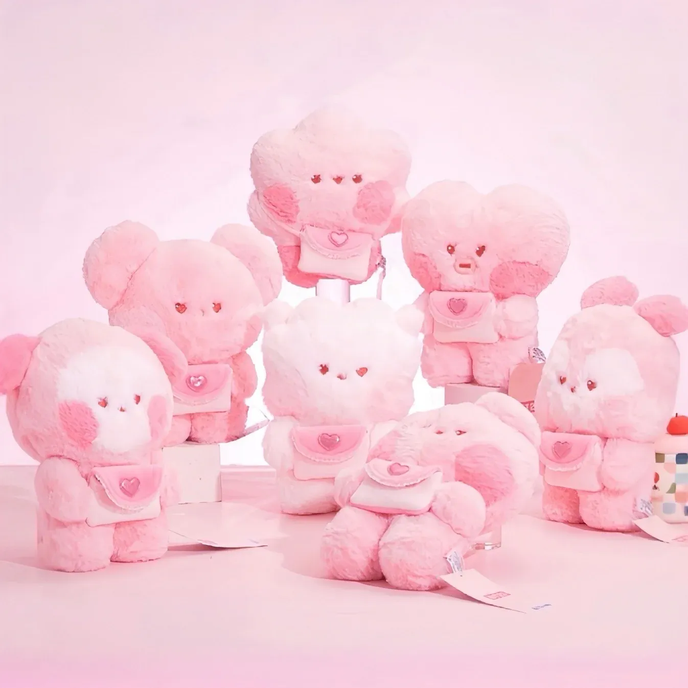 BT21 x SANFU Official Love Poem Plush Large Pink Edition