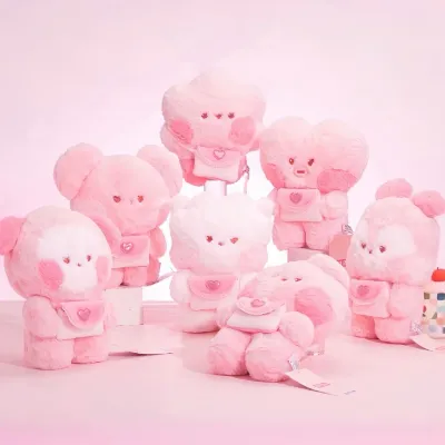 BT21 x SANFU Official Love Poem Plush Large Pink Edition BT21 x SANFU Official Love Poem Plush Large Pink Edition