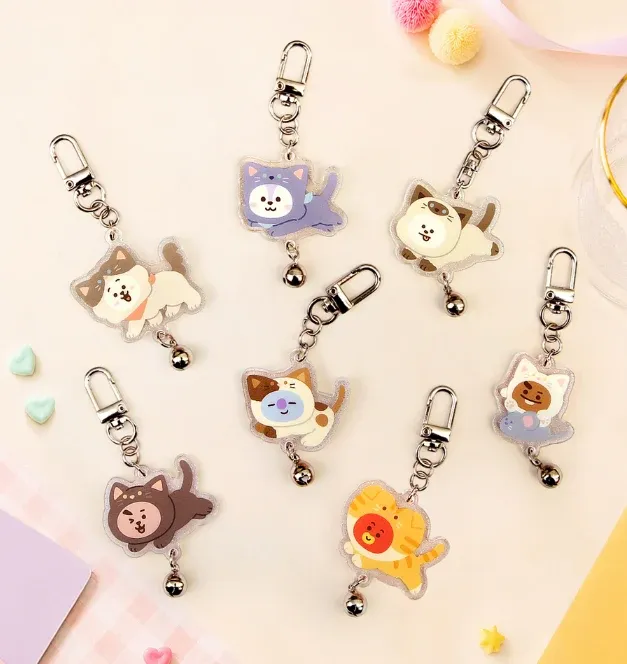 BT21 Acrylic Keyring Cat Day
