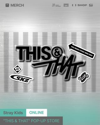 Stray Kids "THIS &amp; THAT" POP-UP STORE OFFICIAL MERCH [ONLINE]