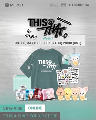 Stray Kids "THIS & THAT" POP-UP STORE OFFICIAL MERCH [ONLINE]