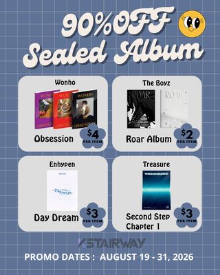 [AUGUST SALE] SEALED ALBUM 90% OFF