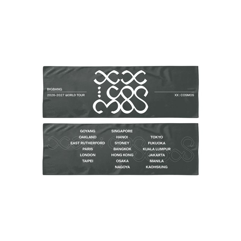 BIGBANG COSMOS 20周年 ポップアップ バスタオル ビックタオル SUNBAESHOP (PRE-ORDER) BIGBANG TOUR 'XX:COSMOS' - TOUR SLOGAN
