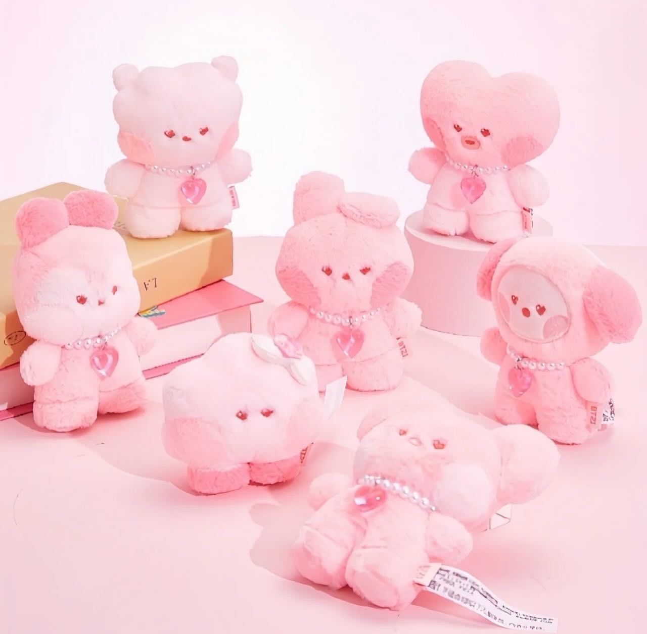 BT21 x SANFU Official Love Poem Plush S Pink Edition