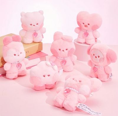BT21 x SANFU Official Love Poem Plush S Pink Edition BT21 x SANFU Official Love Poem Plush S Pink Edition