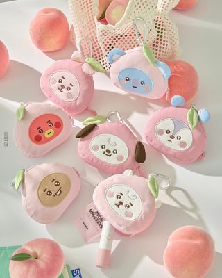 BT21 Peach Holic Face Pouch BT21 Peach Holic Face Pouch