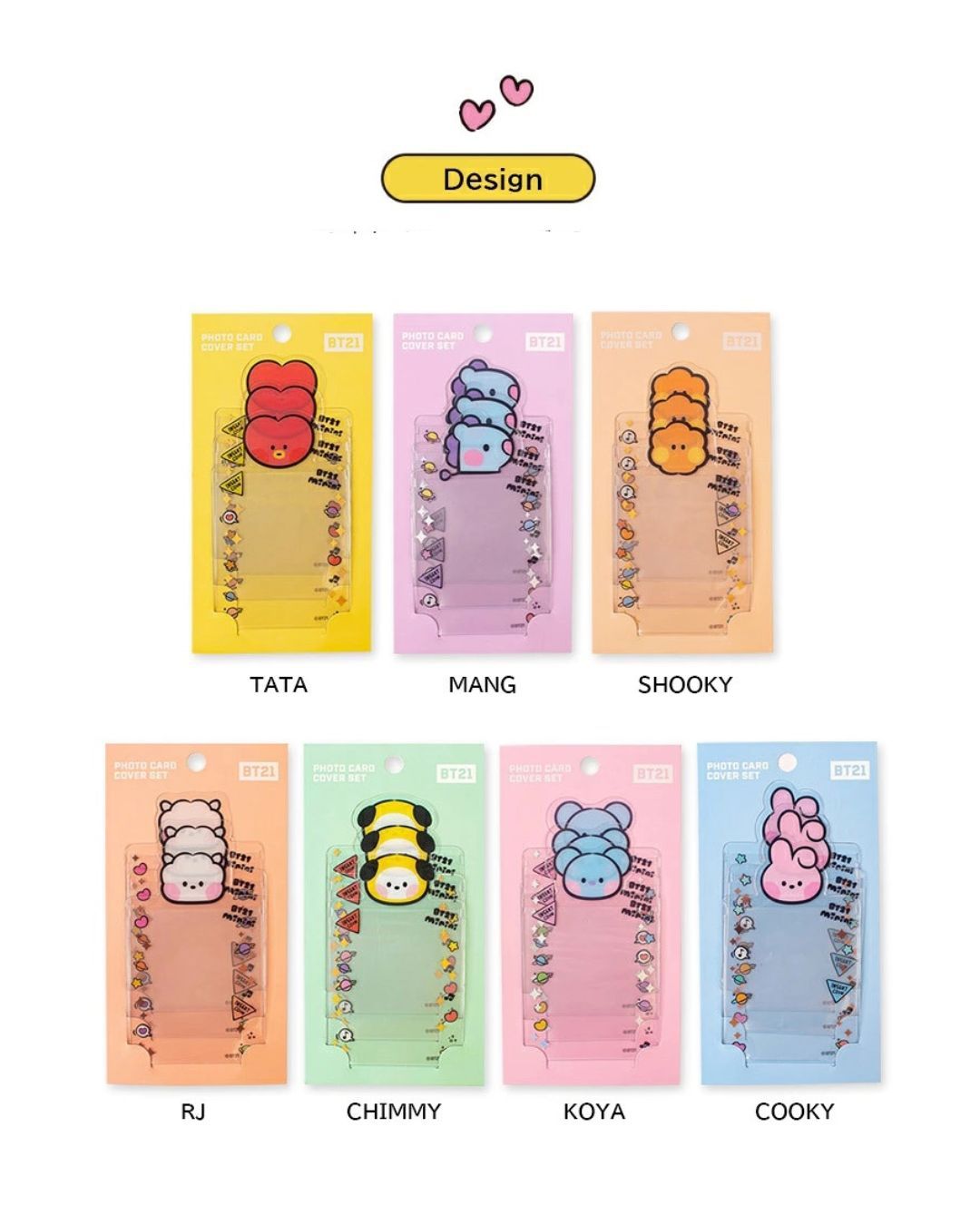 BT21 Photo Card Cover Set, Choose Item: Koya