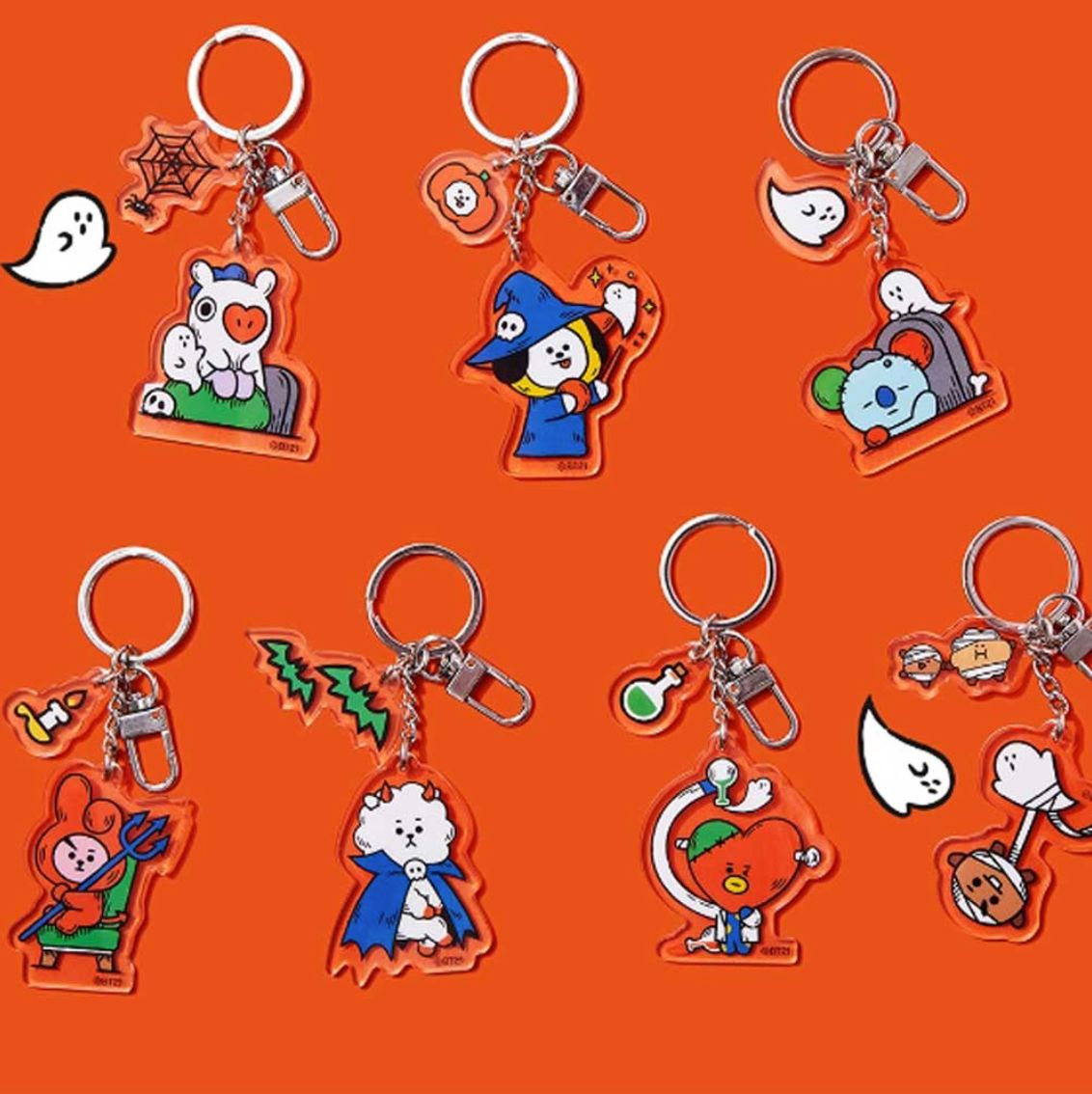 BT21 Halloween Keyring