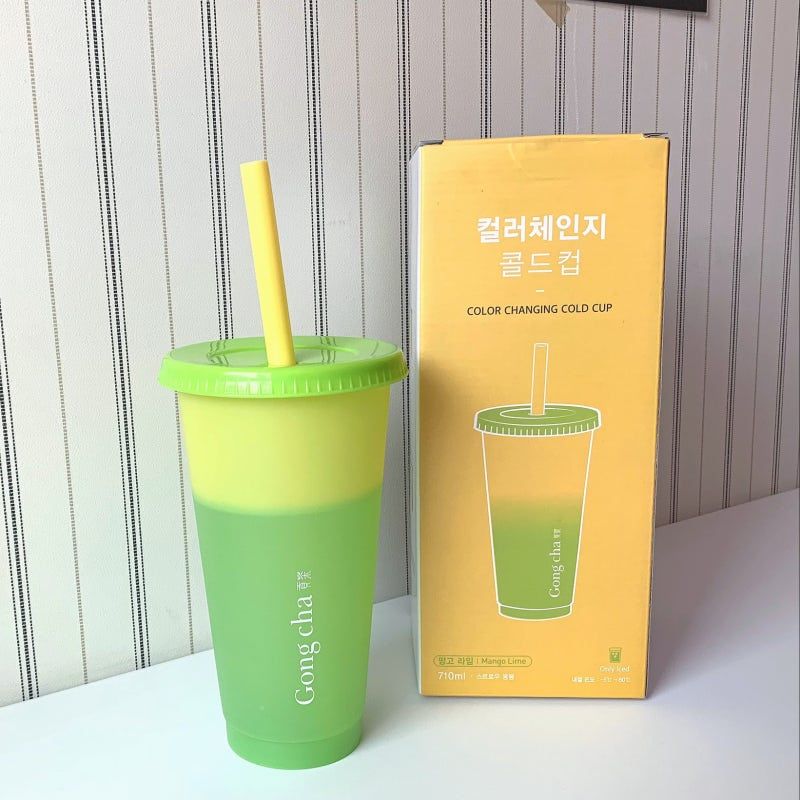 Gong Cha Color-Changing Cold Cup Mango Lime