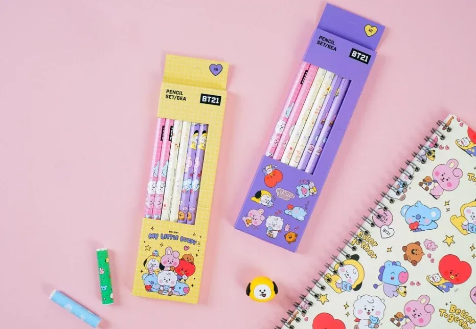 BT21 MY LITTLE BUDDY PENCIL SET / 6EA