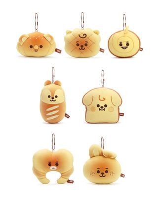 BT21 Bakery Bread Plush Keyring