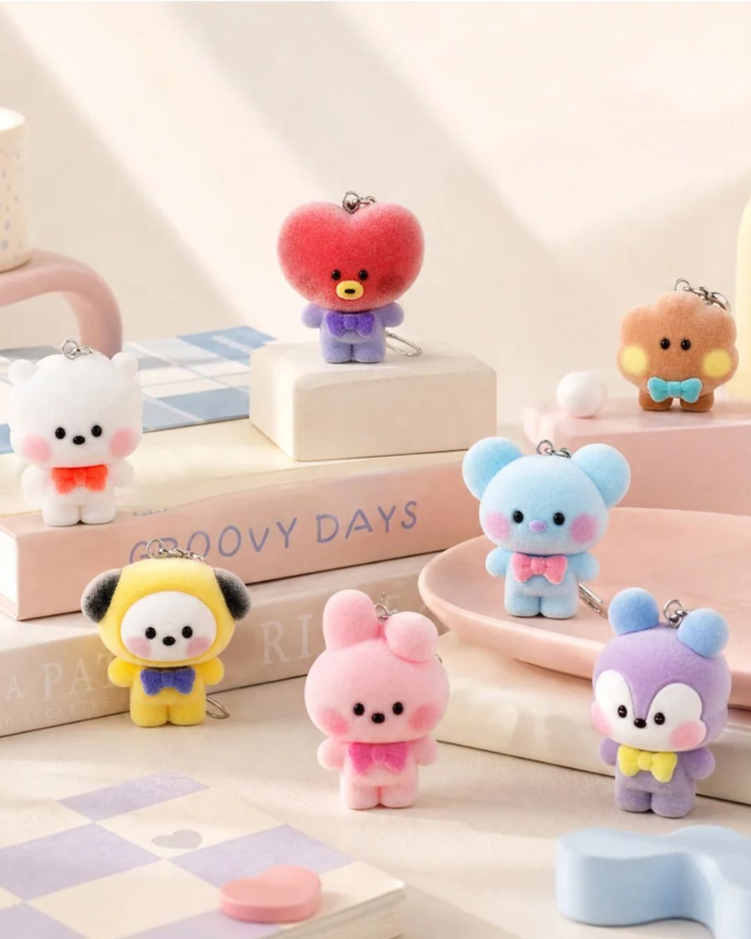 BT21 Bow Tie Figure Keyring