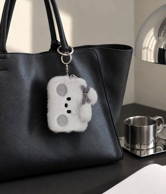 BT21 Monotone Pouch Keyring