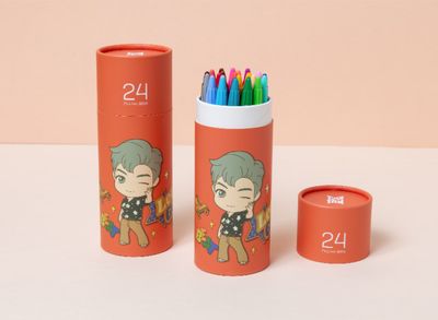 BTS TinyTAN Plus Pen 3000 24-Color 0.4mm