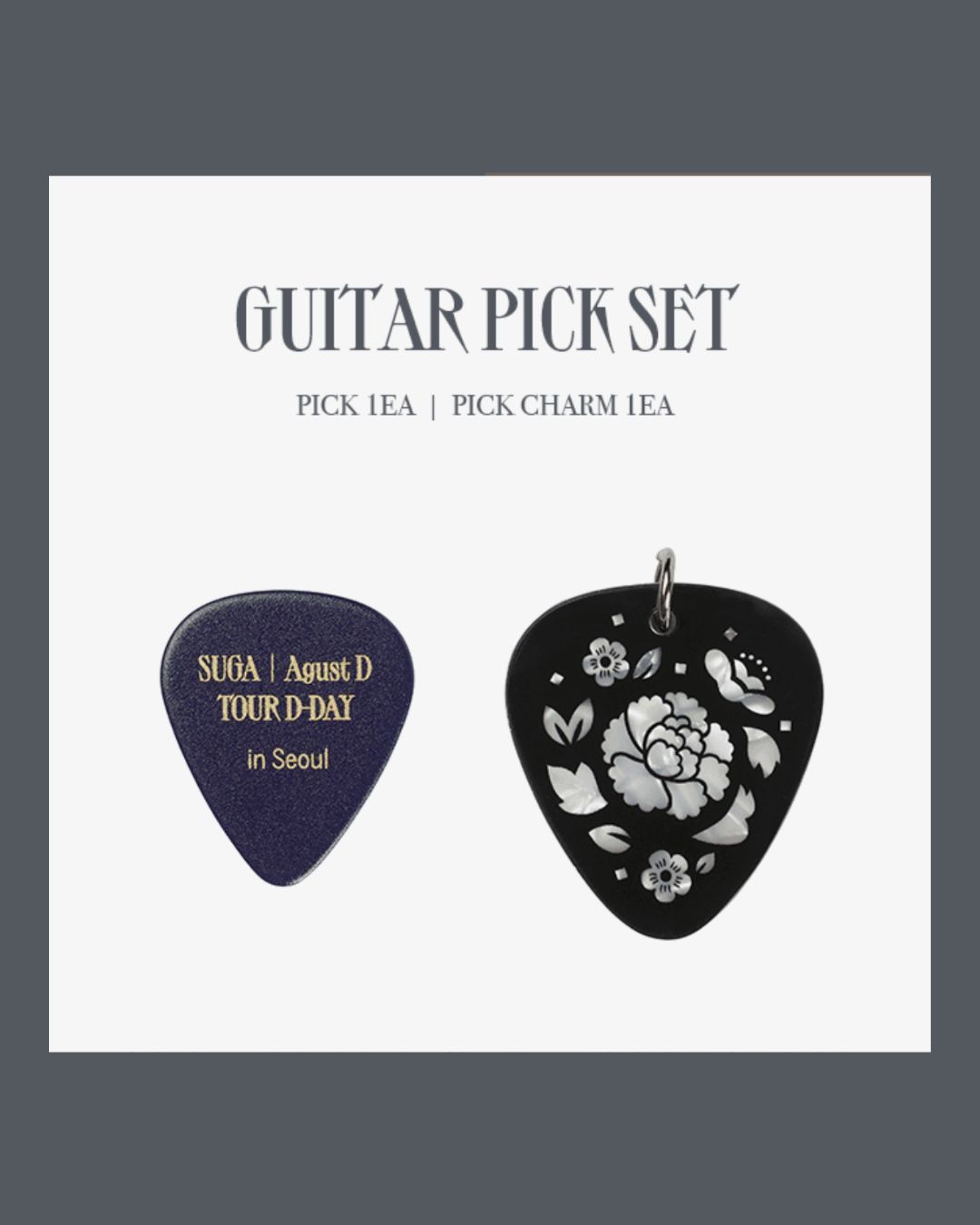 BTS SUGA Agust D TOUR 'D-DAY' in Seoul Guitar Pick Set​