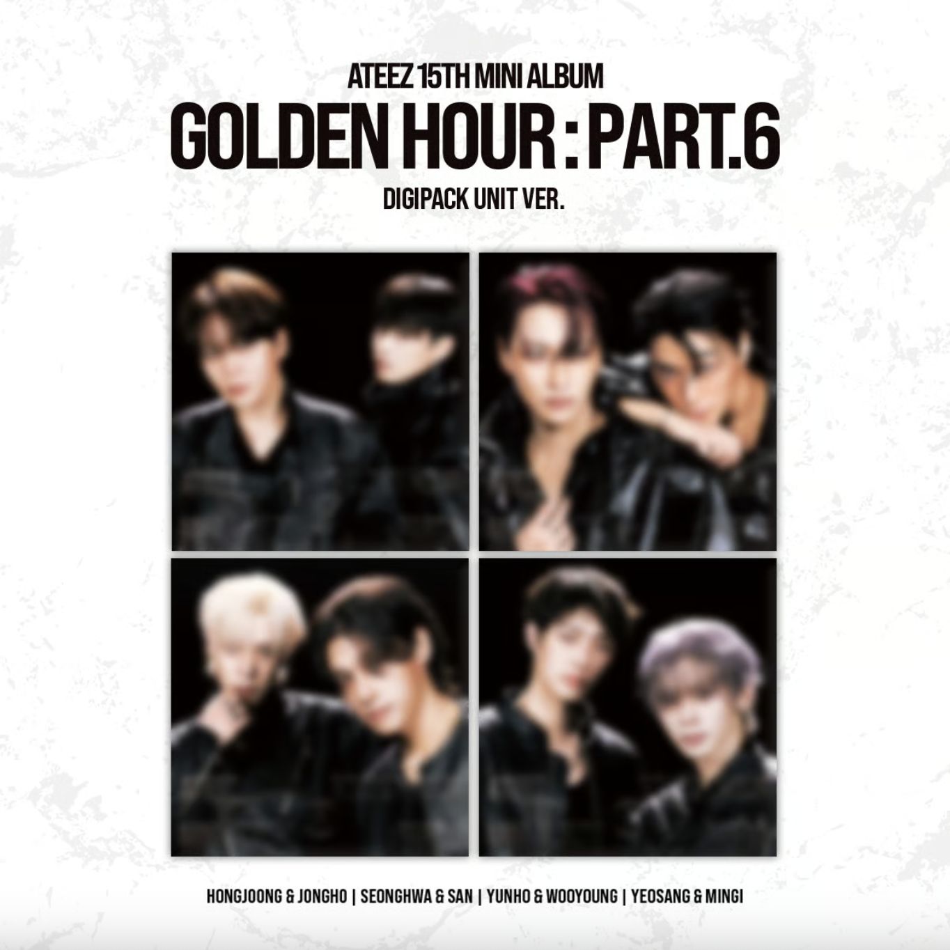 ATEEZ - 15TH MINI ALBUM [GOLDEN HOUR : Part.6] DIGIPACK UNIT VER. (SET)