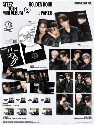 ATEEZ - 15TH MINI ALBUM [GOLDEN HOUR : Part.6] DIGIPACK UNIT VER. (SET)