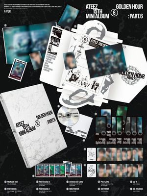 ATEEZ - 15TH MINI ALBUM [GOLDEN HOUR : Part.6] SET