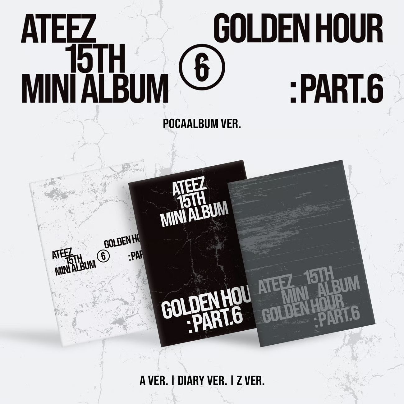 ATEEZ - 15TH MINI ALBUM [GOLDEN HOUR : Part.6] POCAALBUM SET