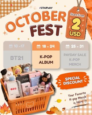[OCTOBER FEST] K-POP ALBUM START FROM $2
