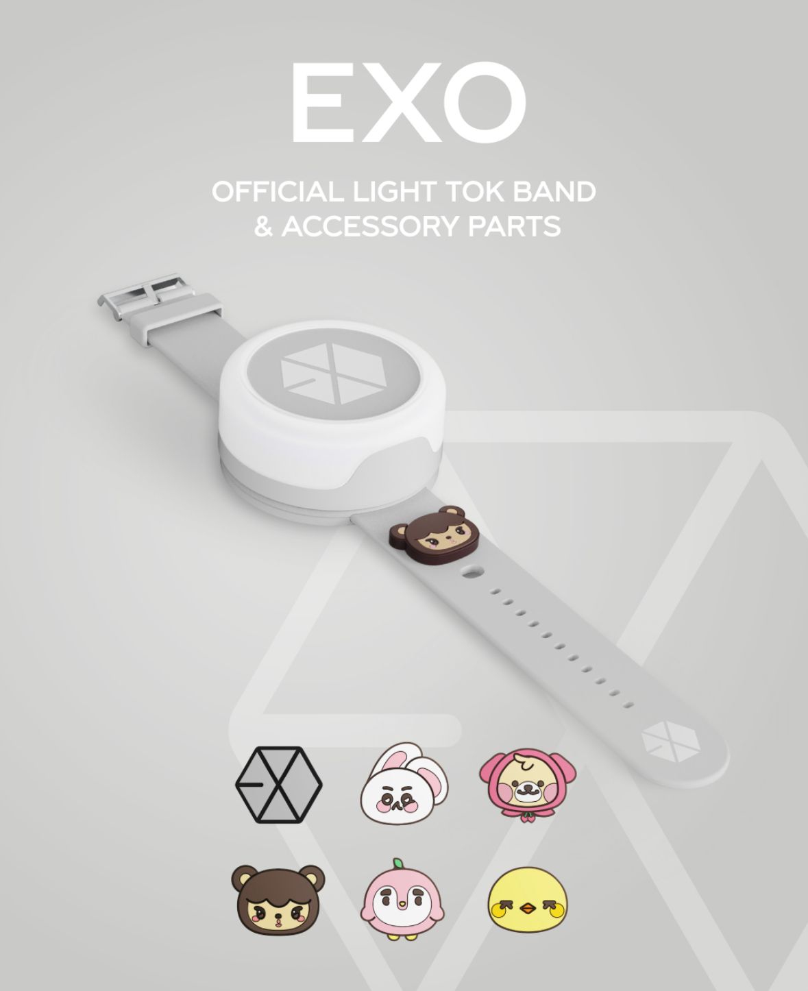 EXO OFFICIAL LIGHT TOK BAND & ACCESSORY PARTS
