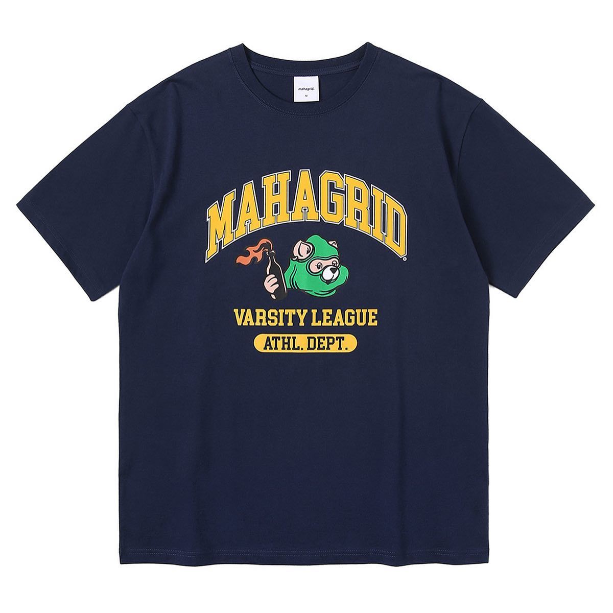 MAHAGRID VARSITY TEE - Navy Size M (as wear on Mingyu Seventeen)