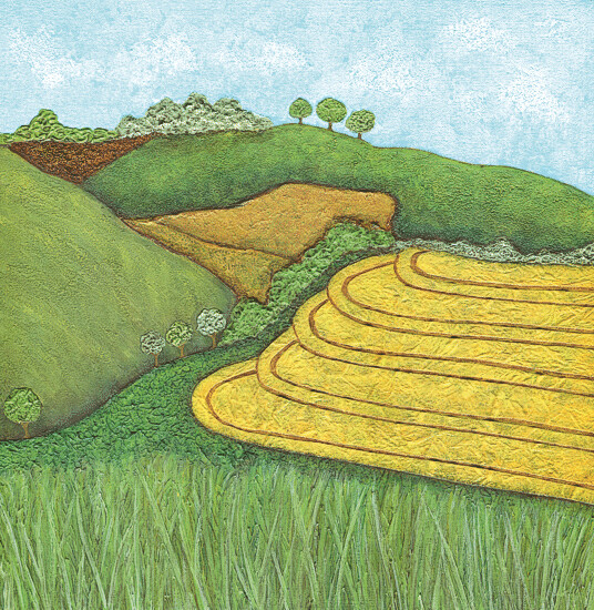 Tractor Tracks, South Downs FINE ART PRINT