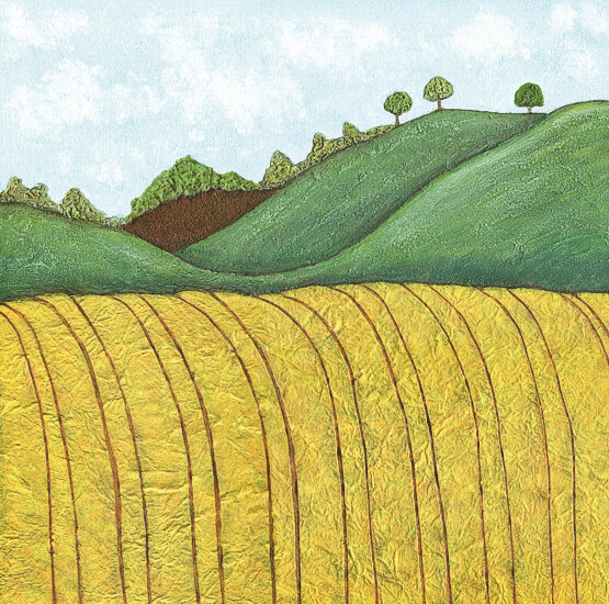 ORIGINAL PAINTING ON CANVAS -
Long Hot Summer, South Downs