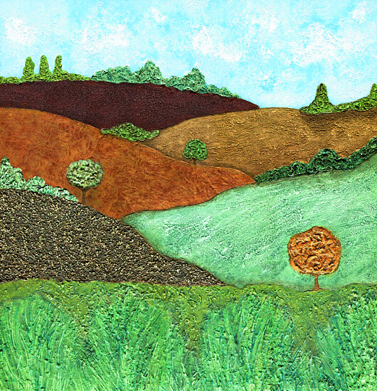 'Autumn Downs' South Downs FINE ART PRINT
